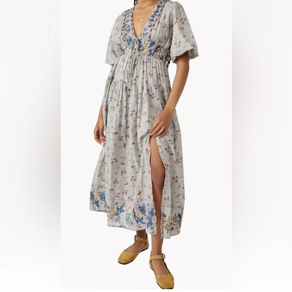 Free People Floral Maxi Dress